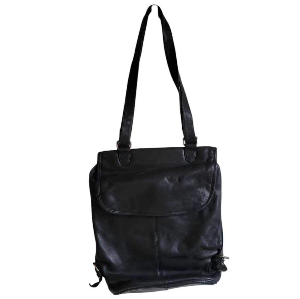 HOBO INTERNATIONAL Vintage Leather Backpack Black